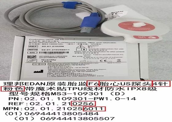 IPx8 ضد آب US Ultrasound Transducer 8 کریستال های فوق صوت 1MHz