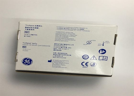 3 پی سی در یک جعبه TruSignal SpO2 حسگر حساس پوست 9 پین / قابل استفاده مجدد