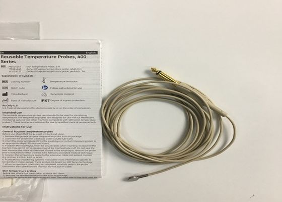 IPX7 مواد مصرفی دستگاه های پزشکی، سُند درجه حرارت قابل استفاده مجدد GE 3M 10ft