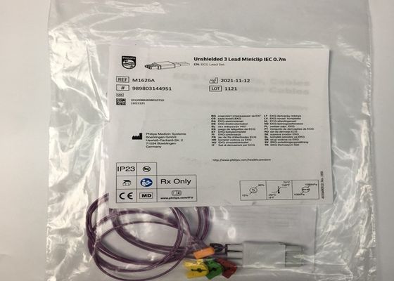 M1626A کابل های سرکه ای که برای استفاده مجدد از EKG استفاده می شوند برای بیمارستان ها