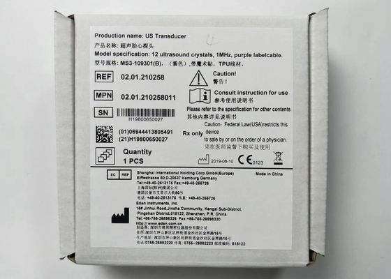 US Transducer Fetal Ultrasound Probe 4 Needle ضد آب IPX8 MS3-109301