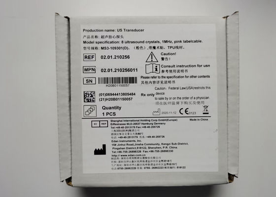 EDAN F6 مانیتور جنینی Transducer MS3-109301 Double Slot 4 Pin ضد آب IPX8