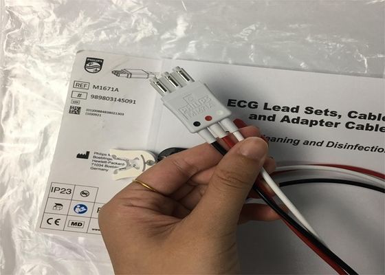 کابل های سربی AMMI ICU ECG Kables M1671A مواد TPU برای نظارت بر ECG