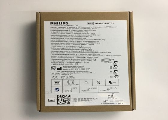 PHLIP قطعات جایگزین ECG ، AMMI IEC 12 سرب EKG اندام سرب 1.4M 989803151731