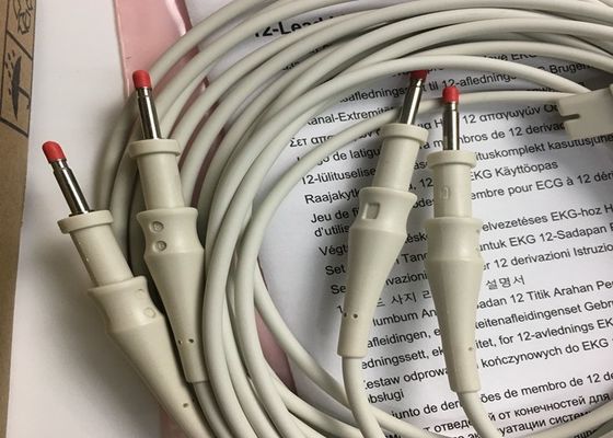PHLIP قطعات جایگزین ECG ، AMMI IEC 12 سرب EKG اندام سرب 1.4M 989803151731