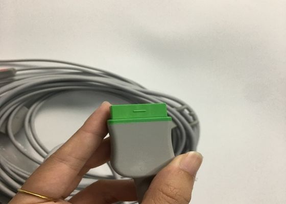 قطعات جایگزین چند لینک ECG کابل 3 سرب با سیم سرب گربر یکپارچه 3.6M