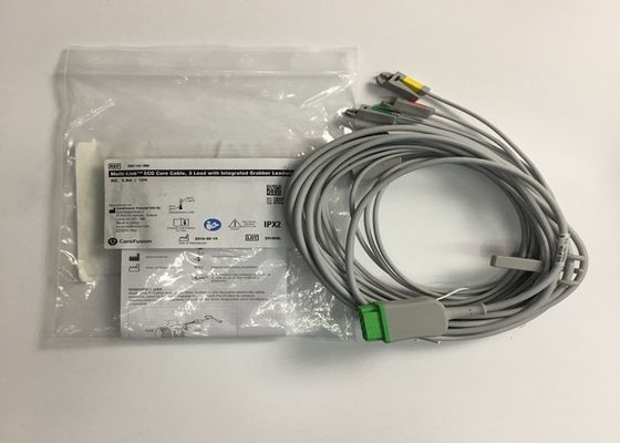 قطعات جایگزین چند لینک ECG کابل 3 سرب با سیم سرب گربر یکپارچه 3.6M