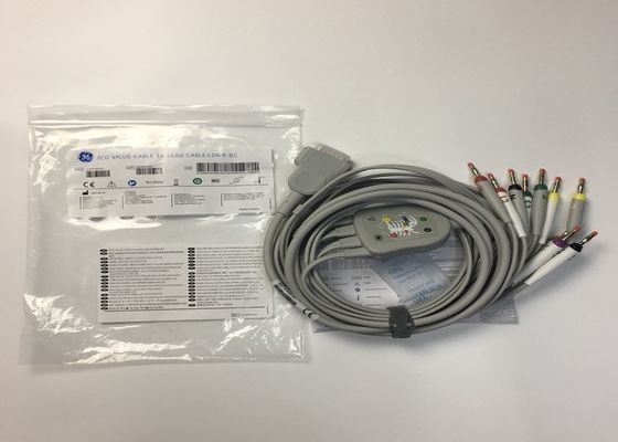 10 قطعات جایگزین سرب ECG کابل GE2104726-001 استاندارد اتحادیه اروپا