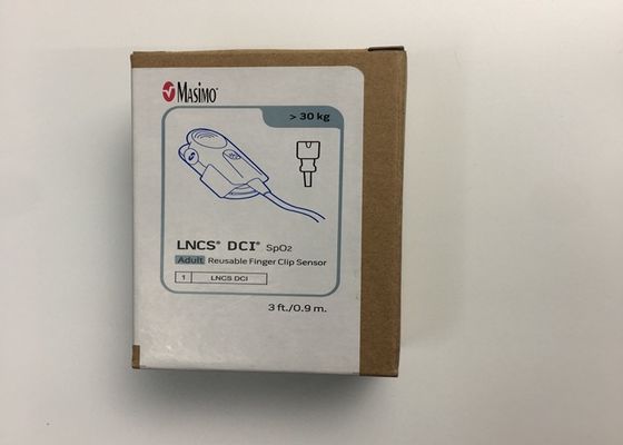 SpO2 Masimo حسگر کلیپ انگشت قابل استفاده مجدد 0.9M 3FT 9 PINS REF 1863