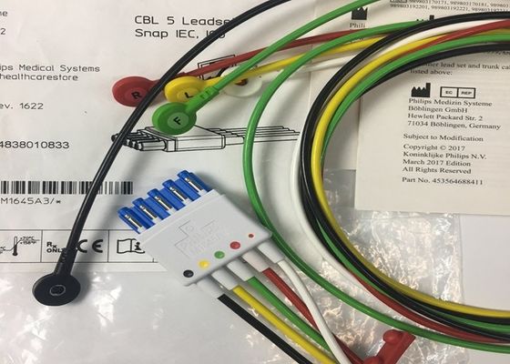 M1645A IntelliVue تجهیزات پزشکی قطعات یدکی کابل های 5 Leadset