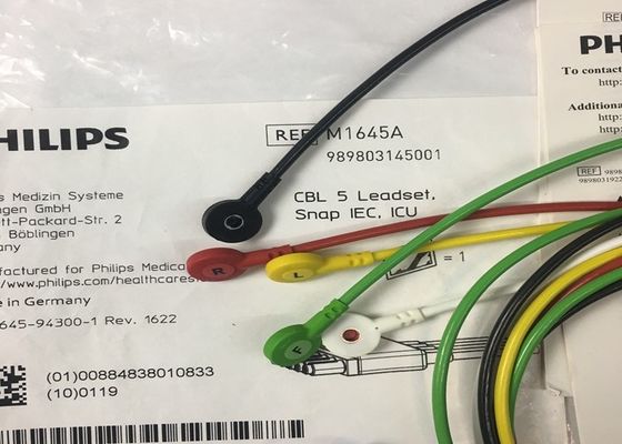M1645A IntelliVue تجهیزات پزشکی قطعات یدکی کابل های 5 Leadset