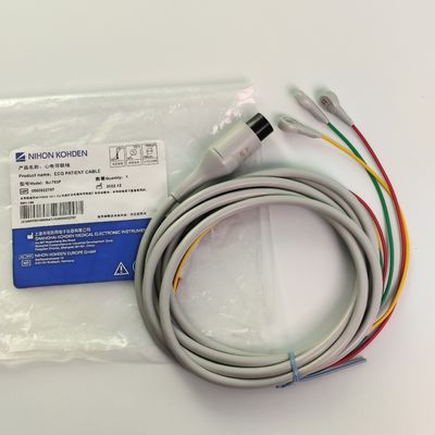 BJ-753P NIHON KOHDEN سیم رسانا قلب سیاه گرد سر 6 پین سه سرب دکمه استاندارد اروپایی