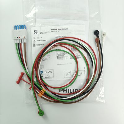 PHILIP مانیتور بیمار دستگاه پزشکی مصرفی CBL 5 Leadset Snap AAMI ICU REF M1644A 989803144991