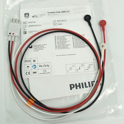 REF M1673A PHILIP مانیتور بیمار CBL 3 LEDset Snap AAMI ICU PN 989803145111