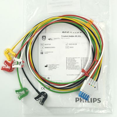 PHILIP مانیتور بیمار دستگاه پزشکی مصرفی CBL 5 سربسیت Grabber IEC ICU REF M1971A 989803125851