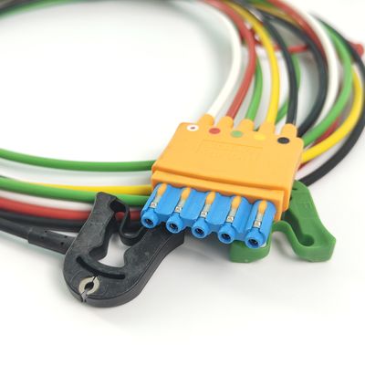 989803125871 مواد مصرفی دستگاه پزشکی PHILIP مانیتور بیمار اصلی CBL 5 Leadset Grabber IEC OR REF M1974A