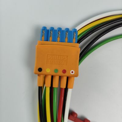 989803125871 مواد مصرفی دستگاه پزشکی PHILIP مانیتور بیمار اصلی CBL 5 Leadset Grabber IEC OR REF M1974A