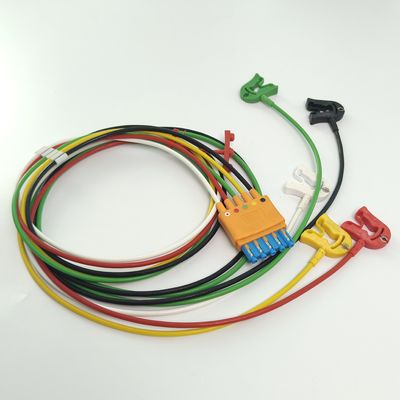 989803125871 مواد مصرفی دستگاه پزشکی PHILIP مانیتور بیمار اصلی CBL 5 Leadset Grabber IEC OR REF M1974A