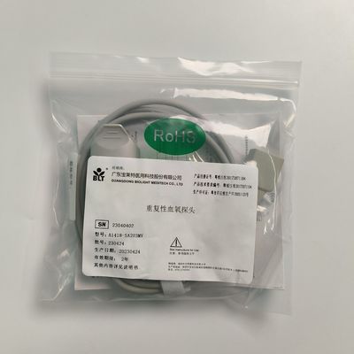 اصل تقسیم انگشت بالغ کلیپ خون اکسیژن سنج رمزگذاری شده 9 پین DB9 Trapezoidal PN 15-100-0013