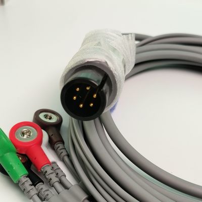 REF EC05DAS061 مانیتور سیم قلب یکپارچه 5 سرب مقاوم به دفیبریلاسیون