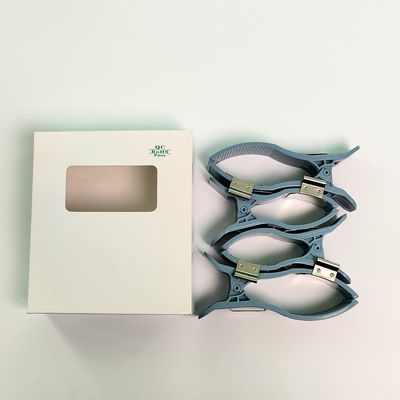 کلیپ اندام یک جعبه / 4 آبی دو الکترود بازو دو الکترود پا گشایش 4.0mm REF ECG-FJX42