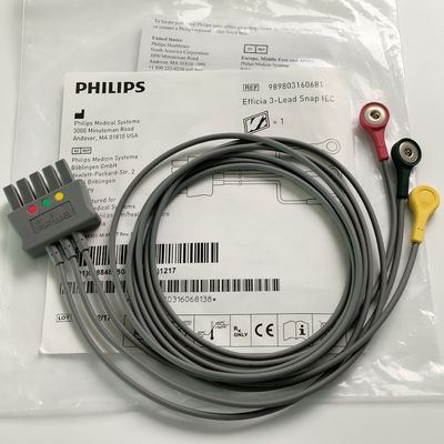 PHILIP اصلی CBL 3 سیم سرب مجموعه Snap IEC ICU REF:989803160681