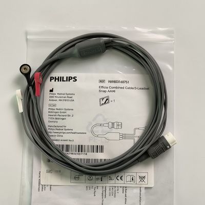 PHILIP اصلی Efficia کابل ترکیبی / 3-Leadset Snap AAMI REF: 989803160751