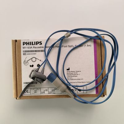 PHILIP اصل M1193A حسگر SpO2 دست / پا نوزاد قابل استفاده مجدد (1.5M) REF: 989803103241