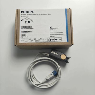 PHILIP اصلی M1196S سنسور کلیپ SpO2 قابل استفاده مجدد بزرگسالان (2m) REF:989803174381