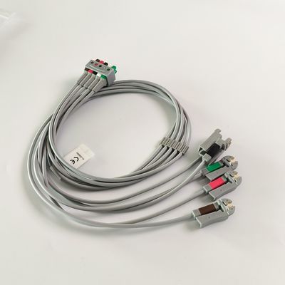 چند لینک ECG Leadwire قابل تعویض مجموعه 5-Lead Grabber AHA 74cm/29in.