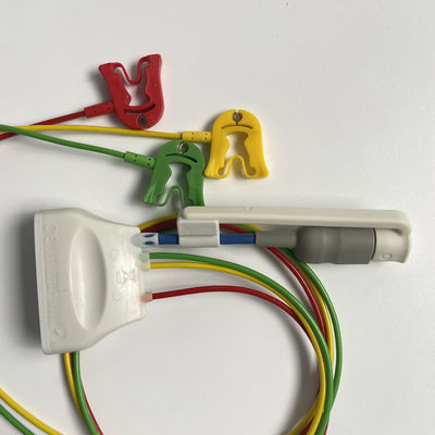 سه راهنمای استاندارد اروپا کلیمپ با اتصال اکسیژن خون ECG 3 سرب گیرنده REF:989803171911