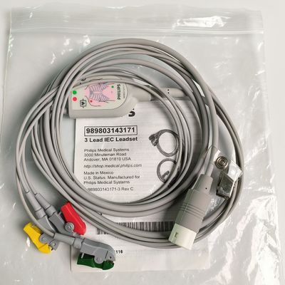 PHILIP اصل 3 سرب IEC LEDSET قرمز، سبز، زرد،2.6M ماشین پایان دور 12 سوزن PN:989803143171