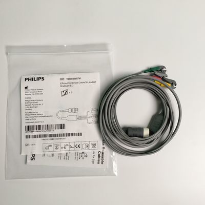 PHILIP اصلی Efficia ترکیبی کابل/3-Leadset Grabber IEC. ماشین پایان دور 12-پین,REF: 989803160741