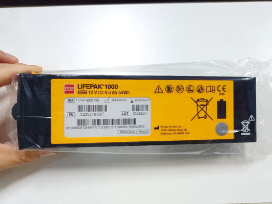 REF:1141-000156 باتری تجهیزات پزشکی Medtronic LIFEPAK 1000 باتری دیفیبریلتور 12 ولت 4.5Ah 54Wh