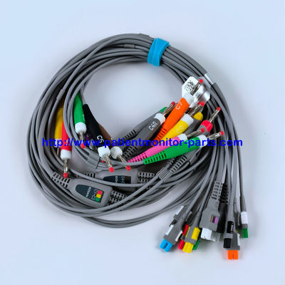EDAN ECG CABLE 18-Lead 4MM بانان IEC قابل استفاده مجدد REF EL16DIB181 IPN 01.57.471394