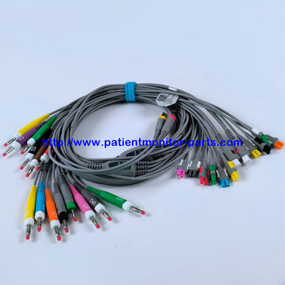 EDAN ECG CABLE 18-Lead 4MM بانان IEC قابل استفاده مجدد REF EL16DIB181 IPN 01.57.471394