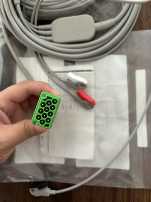GE Leadwire And Trunk Cable REF: 5831398 ECG 3 کابل سرب غیر قابل جدا کردن AHA 4.7M 15FT