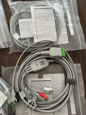 GE Leadwire And Trunk Cable REF: 5831398 ECG 3 کابل سرب غیر قابل جدا کردن AHA 4.7M 15FT