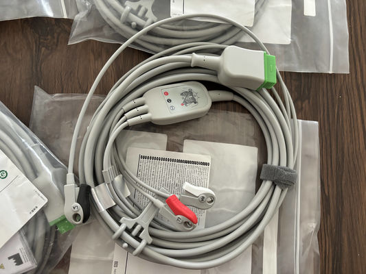 GE Leadwire And Trunk Cable REF: 5831398 ECG 3 کابل سرب غیر قابل جدا کردن AHA 4.7M 15FT