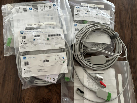 GE Leadwire And Trunk Cable REF: 5831398 ECG 3 کابل سرب غیر قابل جدا کردن AHA 4.7M 15FT