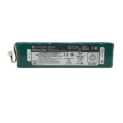 NIHON KOHDEN SB-901DC باتری Ni-MH قابل شارژ مجدد بسته شده ولتاژ اسمی: 12Vdc ظرفیت نامی نوع: 1950mAh حداقل: 1690mAh
