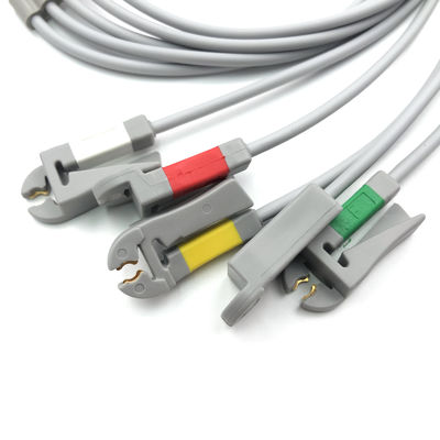 GE Ref:412681-003 Multi-Link ECG Leadwire Group Set ،5 -Lead ،Grabber ،IEC 74 CM /29 IN