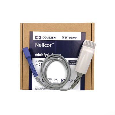 NELLOR REF DS100A سنسور SpO2 بزرگسال قابل استفاده مجدد بیش از 40 کیلو OxiMax تکنولوژی