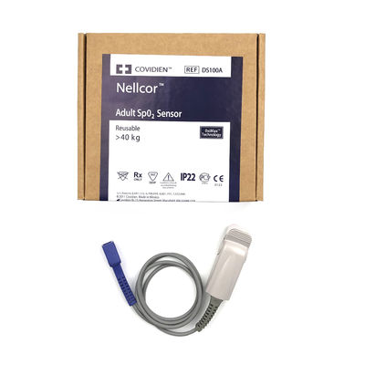 NELLOR REF DS100A سنسور SpO2 بزرگسال قابل استفاده مجدد بیش از 40 کیلو OxiMax تکنولوژی