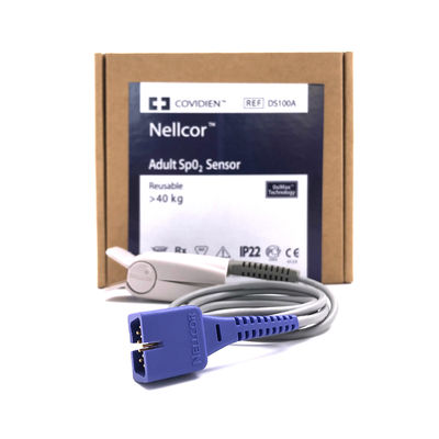 NELLOR REF DS100A سنسور SpO2 بزرگسال قابل استفاده مجدد بیش از 40 کیلو OxiMax تکنولوژی