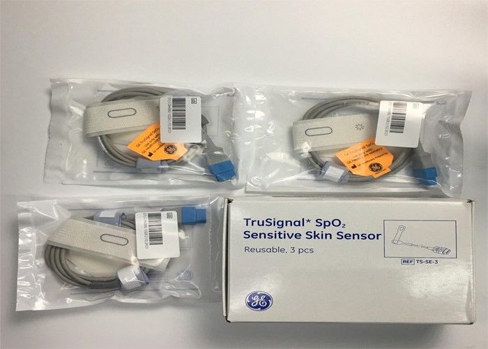 3 پی سی در یک جعبه TruSignal SpO2 حسگر حساس پوست 9 پین / قابل استفاده مجدد