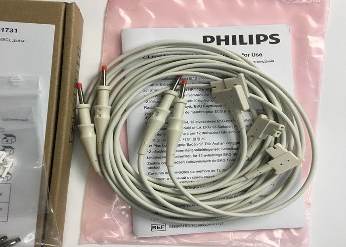 PHLIP قطعات جایگزین ECG ، AMMI IEC 12 سرب EKG اندام سرب 1.4M 989803151731