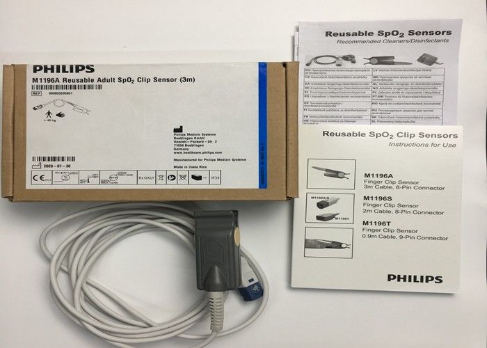 فلپ M1196A قطعات تعویض EKG، سنسور کلیپ انگشت 3M با کانکتور 8 PIN