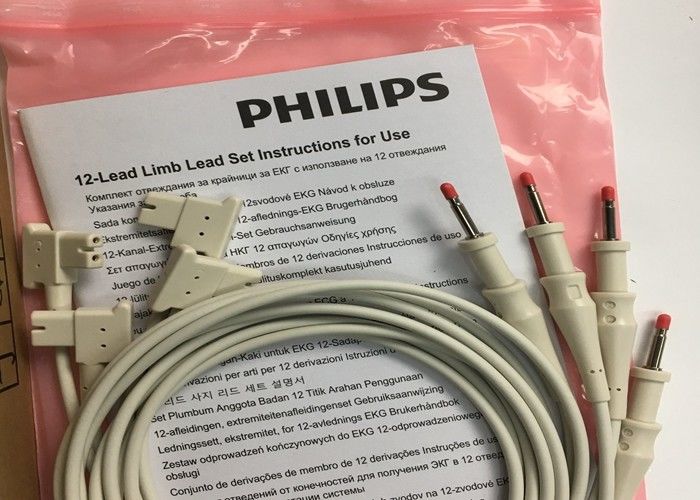 1M 12 سرب EKG اندام سرب 989803151711 برای PHLIP TC30 TC50 TC70 مانیتور بیمار