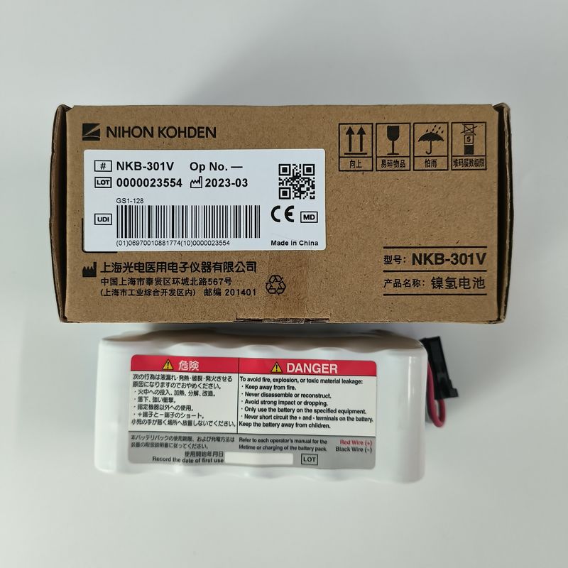 بسته باتری NIHON KOHDEN NKB-301V ولتاژ اسمی 12V 2800mAh Ni-MH
